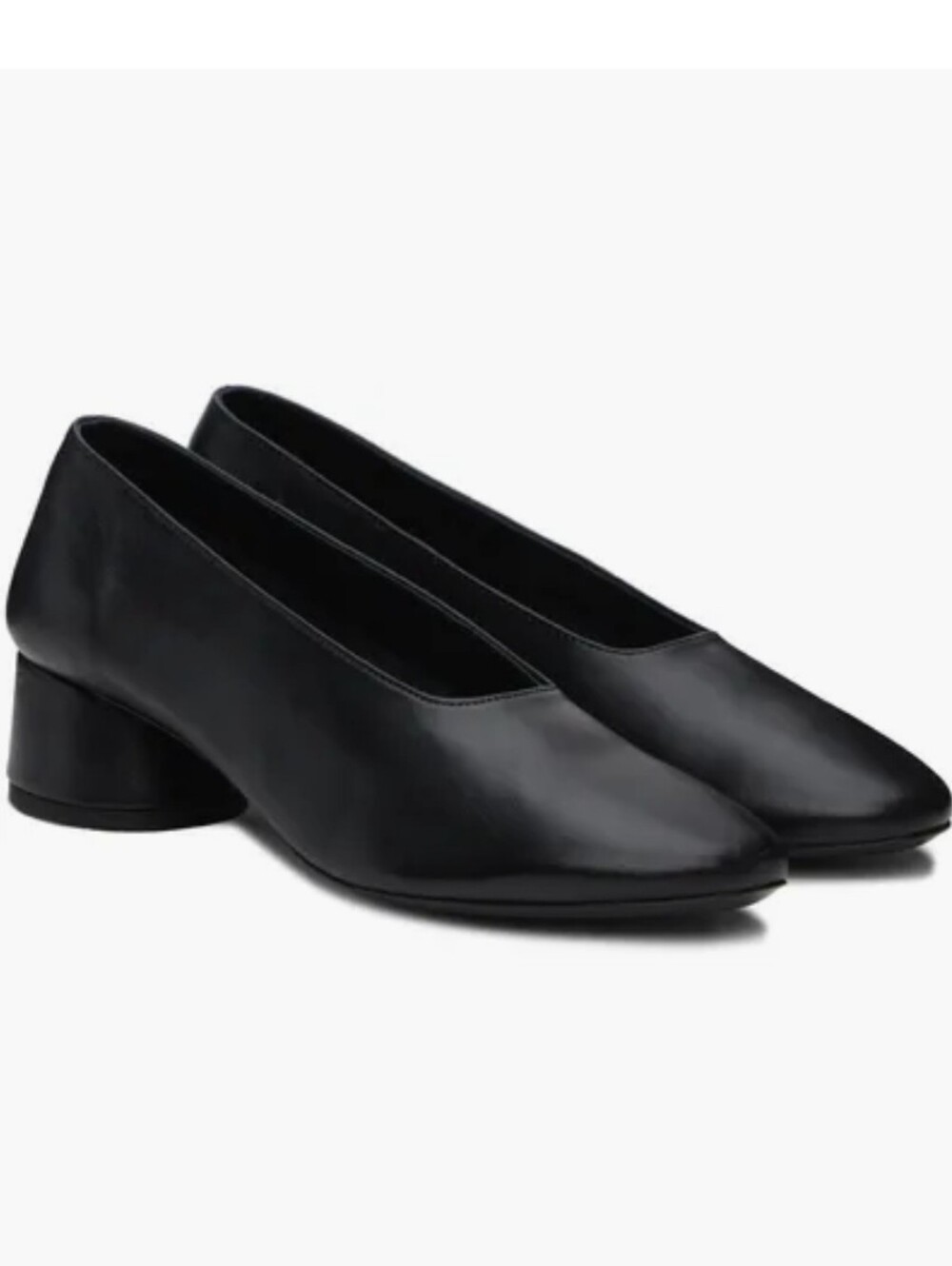 STAUD Lambskin Leather Alba Pump Glove Ballet Heels Black Size 40